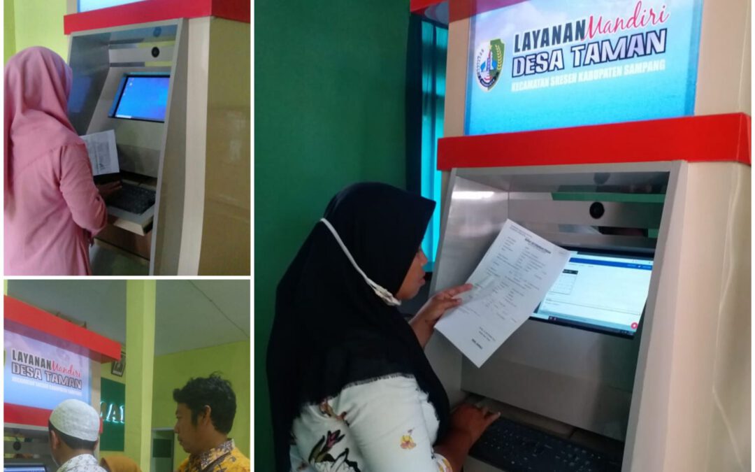PELAYANAN MANDIRI MESIN DIGITAL  DESA TAMAN